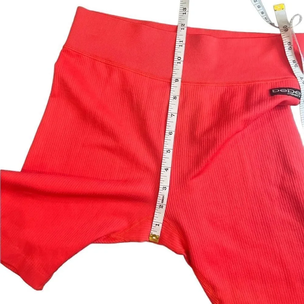 BeBe sport seamless athletic shorts bundle grey coral size medium